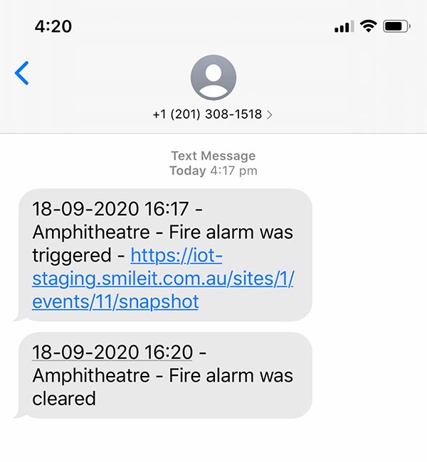 IOT text message