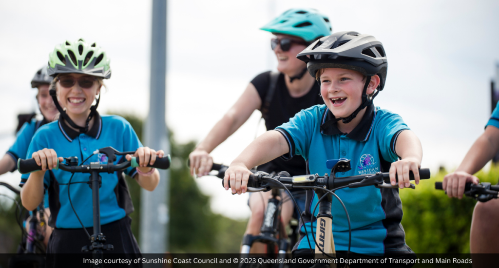 Children participating in RideScore active schools program